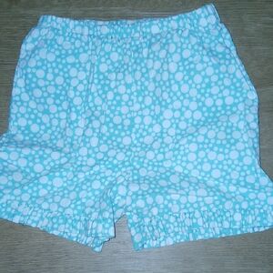 Kids Blue And White Polka Dot Shorts